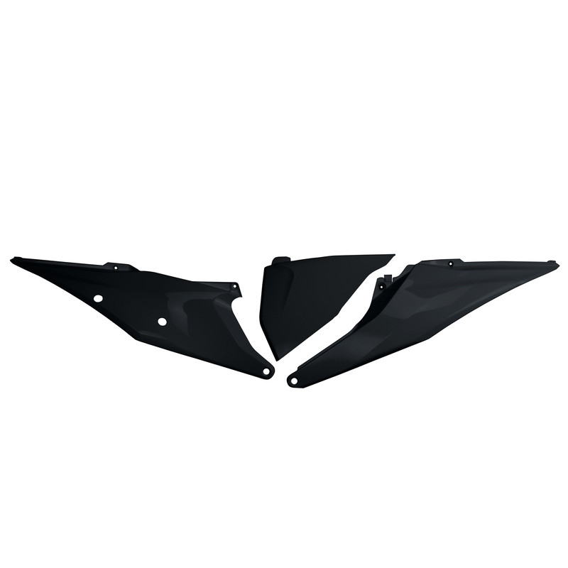 Plaques latérales UFO noires pour KTM SX / SX-F 125/250/350/450 (2019-2022)