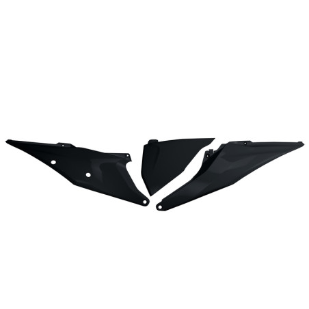 Plaques latérales UFO noires pour KTM SX / SX-F 125/250/350/450 (2019-2022)