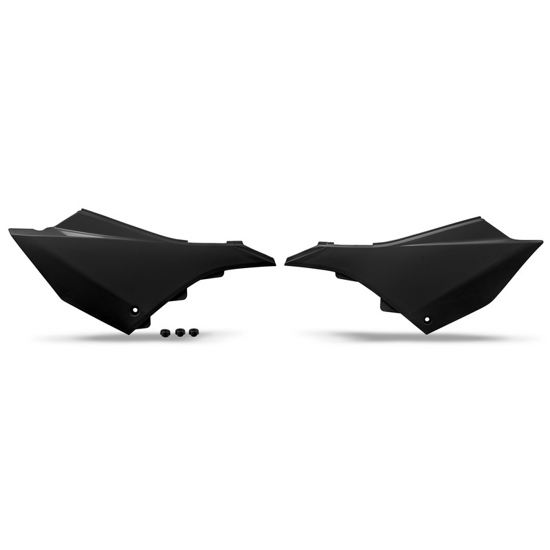 Plaques latérales UFO noires pour Yamaha YZ 125 / 250 (2022-2025)