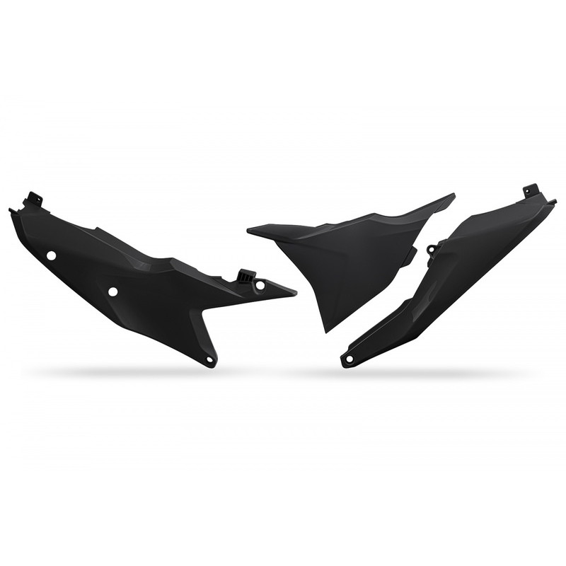 Plaques latérales UFO noires pour KTM SX / SX-F 125/250/350/450 (2023-2025)