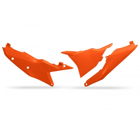 Plaques latérales UFO orange pour KTM SX / SX-F 125/250/350/450 (2023-2025)