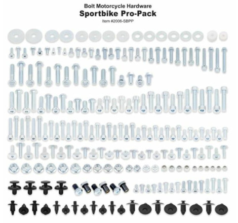 Pro Pack Sportbike Bolt pour sportives Honda/Kawasaki/Suzuki/Yamaha