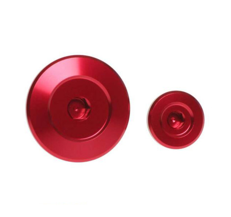 Jeu de bouchons de distribution de moteur RFX Pro (Rouge) - Yamaha YZF25/YZF450