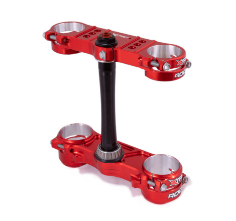 Té de fourche XTRIG ROCS Pro Offset 20-22 mm - rouge Gas Gas MC/MC-f 125/250/350/450 2021 à 2023