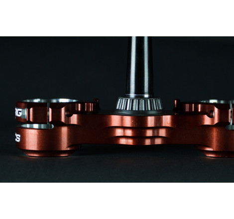 Té de fourche XTRIG ROCS Pro Offset Ø20-22mm noir 125/250/350/450 SX/TC/MC/SX-F/FC/MC-F