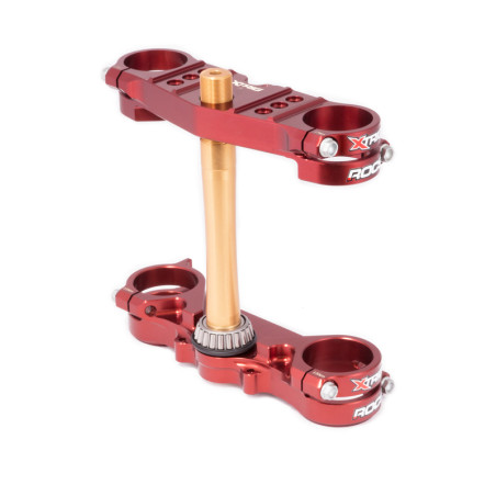 Té de fourche XTRIG ROCS Tech orange offset 25mm Yamaha 65 Yz 2017 à 2023