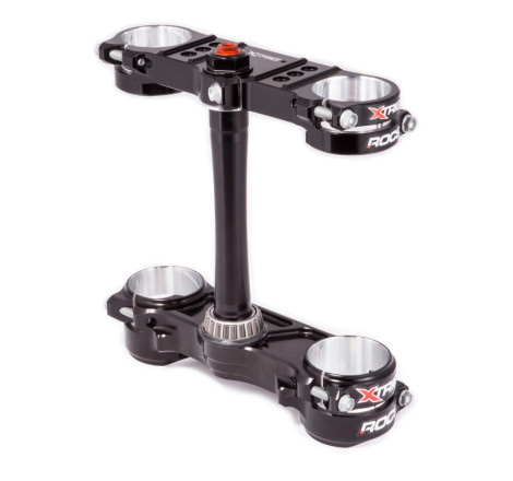 Té de fourche XTRIG ROCS Tech noir déport 22mm 125/250/350/450 SX/TC/MC/SX-F/FC/MC-F