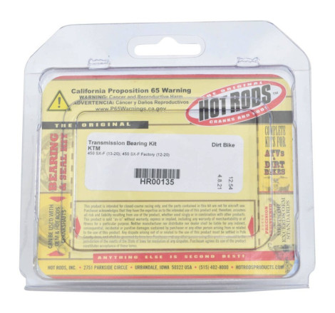 Kit roulements boîte de vitesse HOT RODS 450 SX-F / FC / MC-F