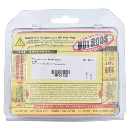 Kit roulements boîte de vitesse HOT RODS 450 SX-F / FC / MC-F