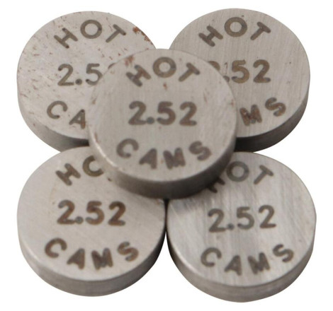 Pastilles de soupape HOT CAMS Ø8,90x2,52mm - jeu de 5