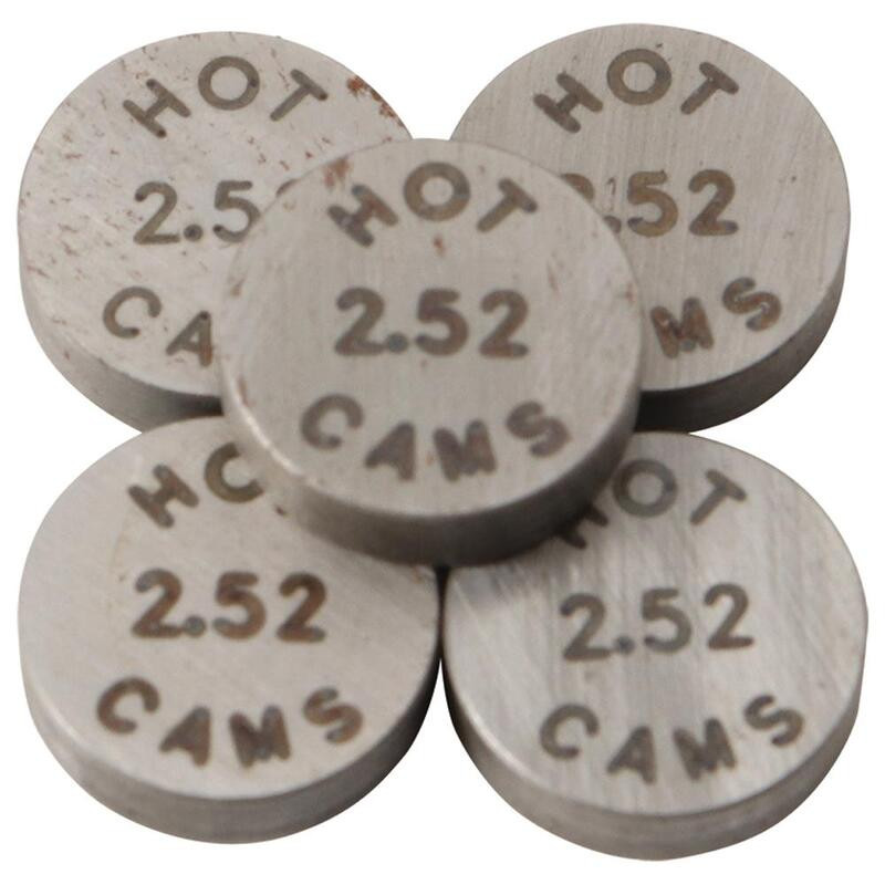 Pastilles de soupape HOT CAMS Ø8,90x2,52mm - jeu de 5