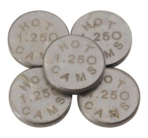 Pastilles de soupape HOT CAMS Ø7,48x1,25mm - jeu de 5