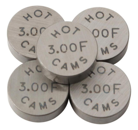 Pastilles de soupape HOT CAMS Ø10,0x3,00mm - jeu de 5