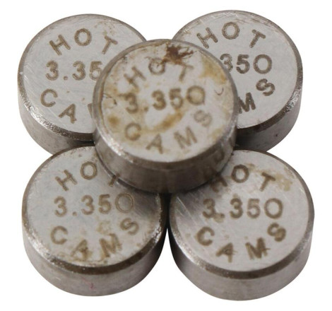 Pastilles de soupape HOT CAMS Ø7,48x3,35mm - jeu de 5