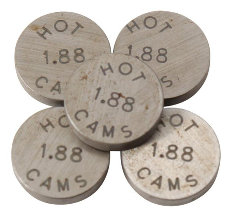 Pastilles de soupape HOT CAMS Ø8,90x1,88mm - jeu de 5