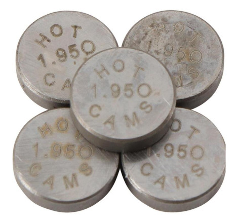 Pastilles de soupape HOT CAMS Ø7,48x1,95mm - jeu de 5