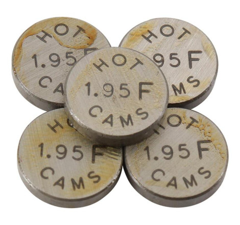 Pastilles de soupape HOT CAMS Ø10,0x1,95mm - jeu de 5