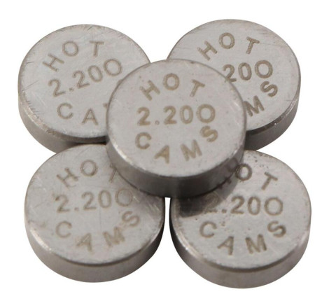 Pastilles de soupape HOT CAMS Ø7,48x2,20mm - jeu de 5