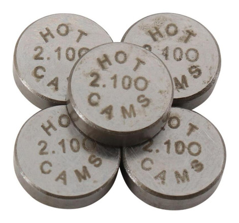 Pastilles de soupape HOT CAMS Ø7,48x2,10mm - jeu de 5