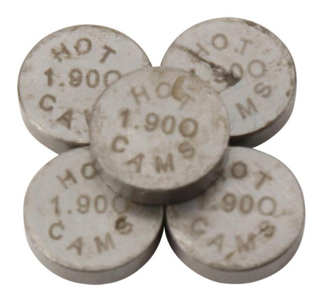 Pastilles de soupape HOT CAMS Ø7,48x1,90mm - jeu de 5