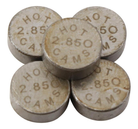 Pastilles de soupape HOT CAMS Ø7,48x2,85mm - jeu de 5