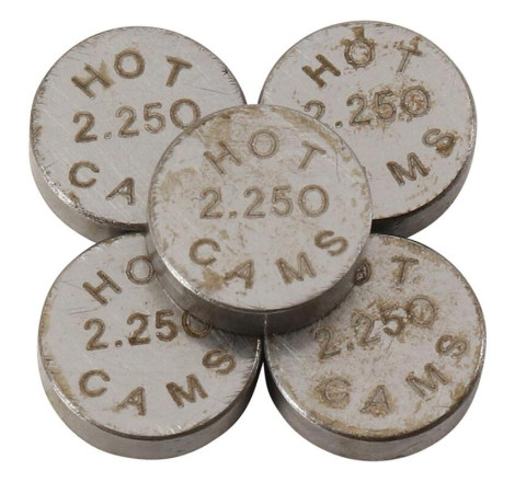Pastilles de soupape HOT CAMS Ø7,48x2,25mm - jeu de 5