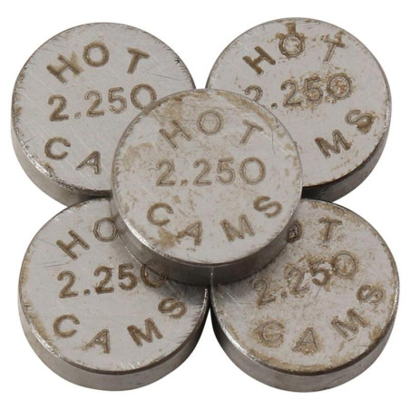 Pastilles de soupape HOT CAMS Ø7,48x2,25mm - jeu de 5
