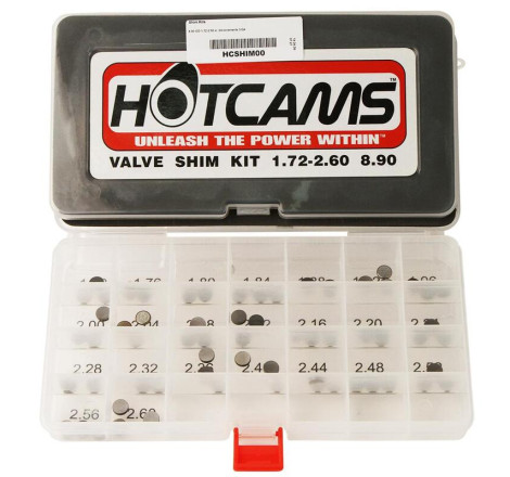 Pastilles de soupape HOT CAMS Ø8,90x1,72 to 2,6mm - jeu de 3