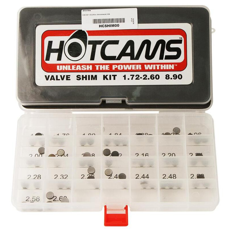 Pastilles de soupape HOT CAMS Ø8,90x1,72 to 2,6mm - jeu de 3