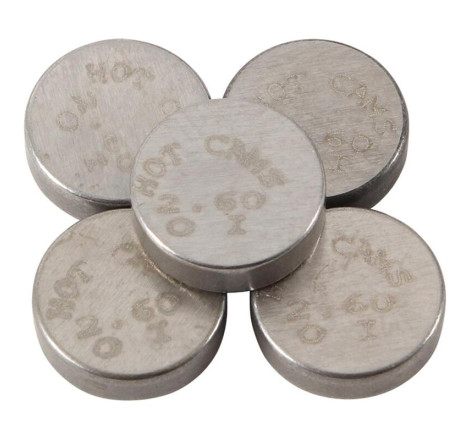 Pastilles de soupape HOT CAMS Ø8,90x2,60mm - jeu de 5