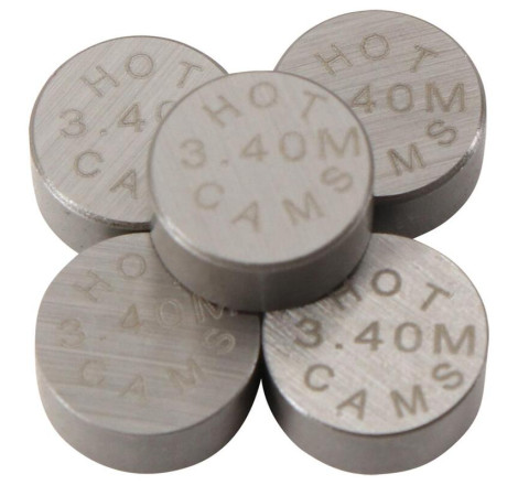 Pastilles de soupape HOT CAMS Ø7,48x3,40mm - jeu de 5