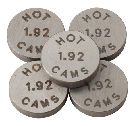Pastilles de soupape HOT CAMS Ø8,90x1,92mm - jeu de 5