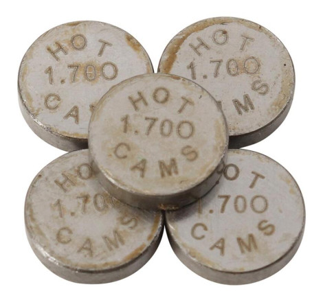 Pastilles de soupape HOT CAMS Ø7,48x1,70mm - jeu de 5