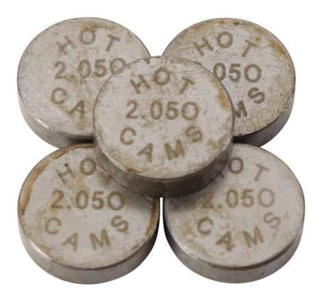 Pastilles de soupape HOT CAMS Ø7,48x2,05mm - jeu de 5