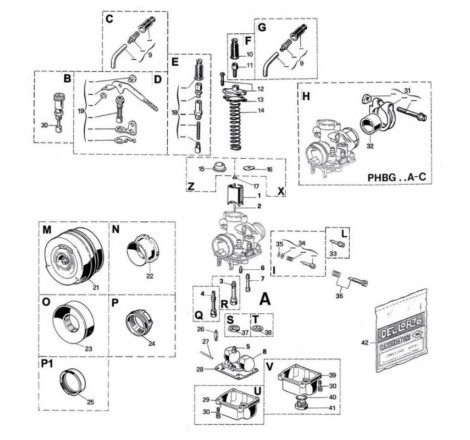 Carburateur DELL ORTO PHBG DS Ø21mm