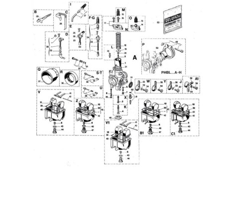 Carburateur DELL ORTO PHBL BS Ø26mm