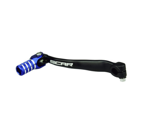 Sélecteur de vitesse SCAR noir mat/embout bleu 65/85 YZ