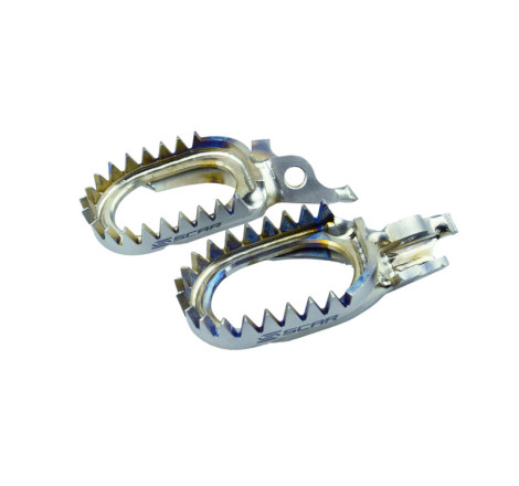 Repose-pieds SCAR anti-boue titane Kawasaki KXF 250/450 2007 à 2023