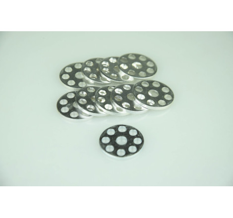Rondelles percées SCAR Ø25 mm aluminium x10