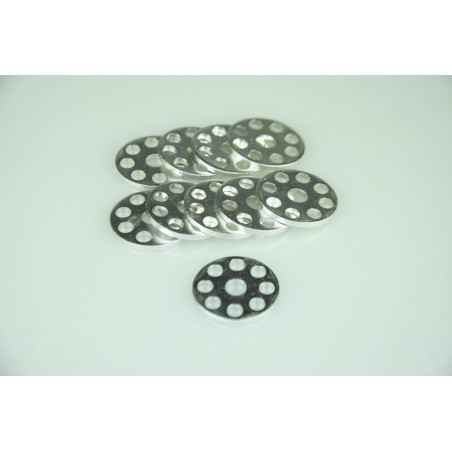 Rondelles percées SCAR Ø25 mm aluminium x10