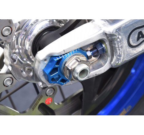 Tendeur de chaîne SCAR bleu Yamaha YZ125/250
