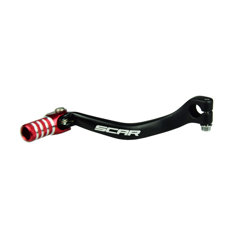 Sélecteur de vitesse SCAR noir mat/embout rouge 250 CR 2004 à 2007