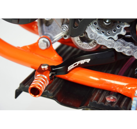 Sélecteur de vitesse SCAR orange 85/125/250/350 SX/SX-F