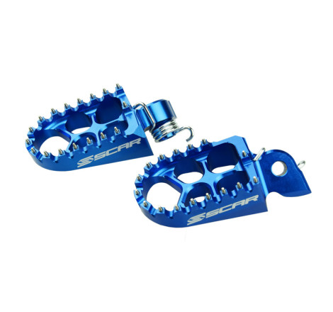 Repose-pieds SCAR Evo bleu 50/65/85/125/250/350/450 SX/SX-F/TC/FC/MC