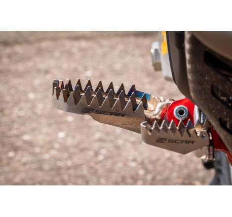 Repose-pieds SCAR Titane Gripper 85/125/250/350/450 SX/SX-F/MC/MC-F/TC/FC