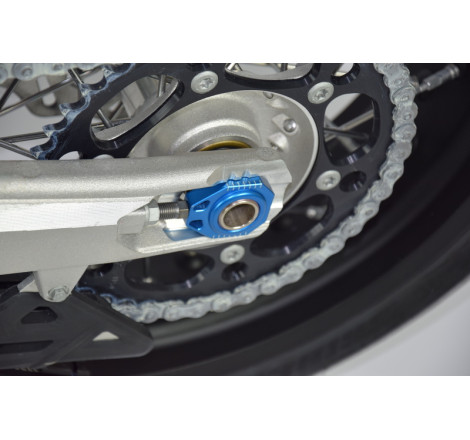 Tendeur de chaîne SCAR bleu KTM/Husqvarna
