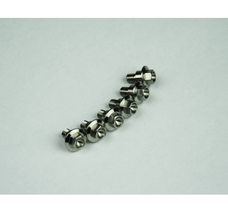 Kit vis titane SCAR M6x12 par 6