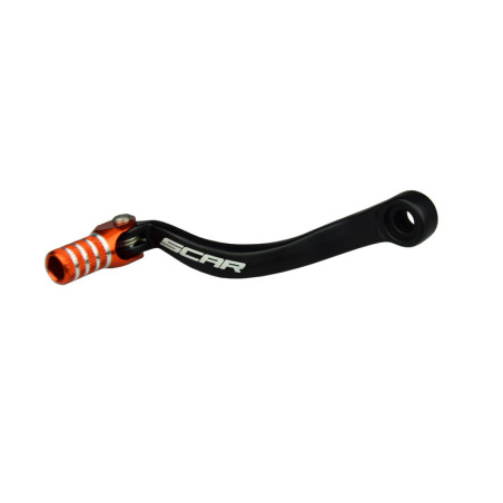 Sélecteur de vitesse SCAR noir mat/embout orange 125/250/350 SX/SX-F