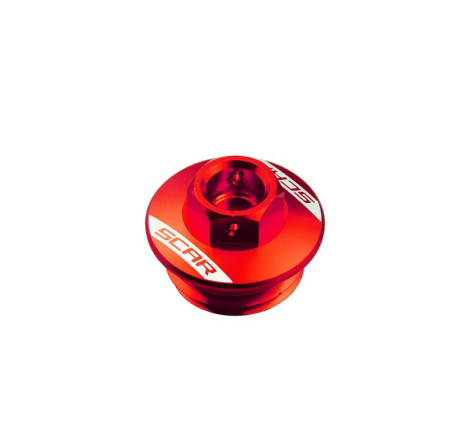 Bouchon de carter d'huile SCAR rouge Honda CRF