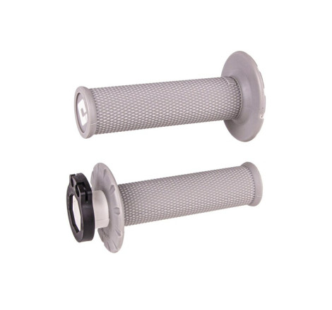 Revêtements ODI MX V2 Lock-On sans gauffrage gris clair